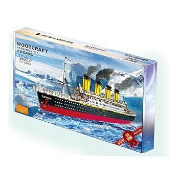 Amazon.co.jp: XJ0526 3D木製パズル タイタニック機械モデル DIY
